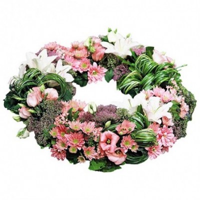 couronne fleurs deuil Ange gardien