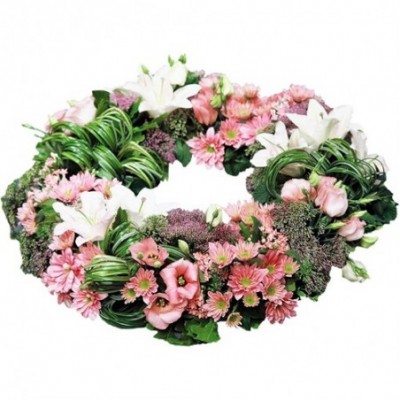 couronne fleurs deuil Ange gardien