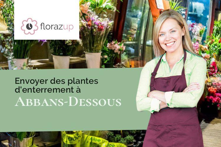 gerbes de fleurs pour un décès à Abbans-Dessous (Doubs/25320)
