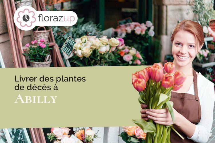 gerbes de fleurs pour un deuil à Abilly (Indre-et-Loire/37160)