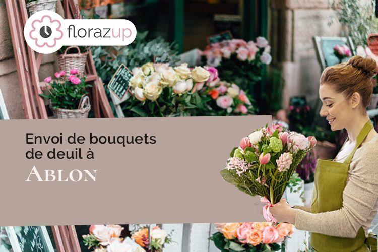 coeur de fleurs pour un enterrement à Ablon (Calvados/14600)