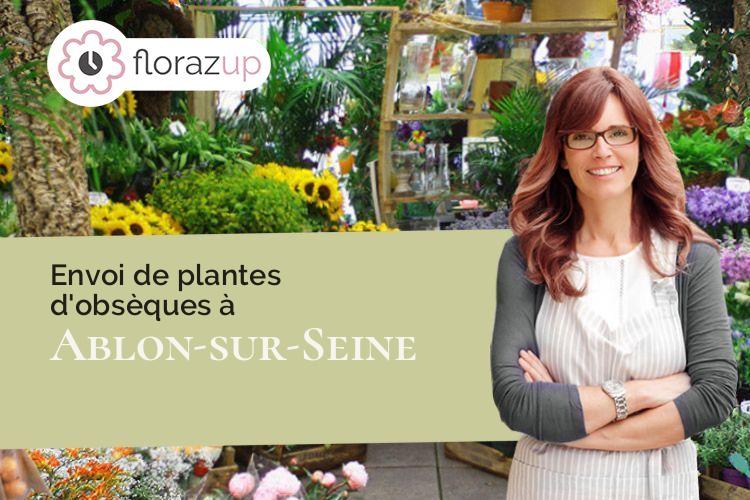 couronnes florales pour des obsèques à Ablon-sur-Seine (Val-de-Marne/94480)