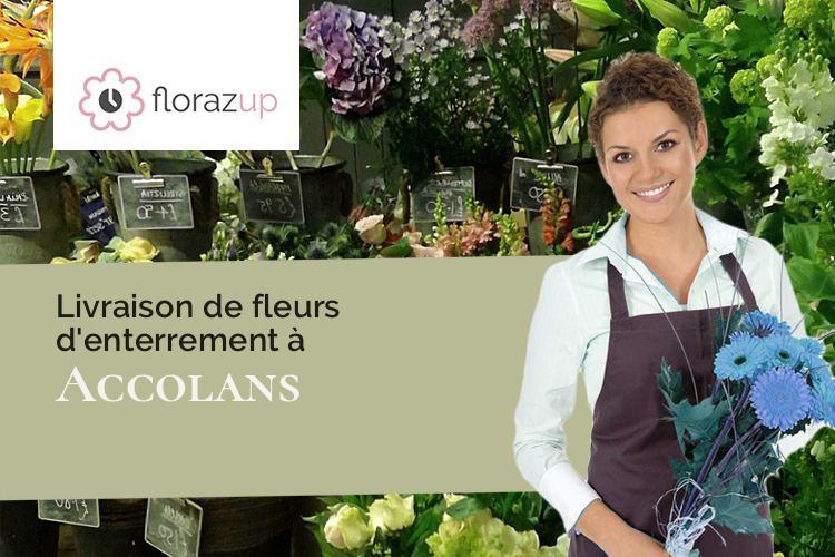compositions de fleurs pour des funérailles à Accolans (Doubs/25250)
