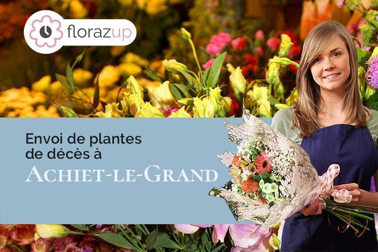 créations florales pour un deuil à Achiet-le-Grand (Pas-de-Calais/62121)