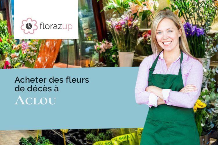 bouquets de fleurs pour un deuil à Aclou (Eure/27800)