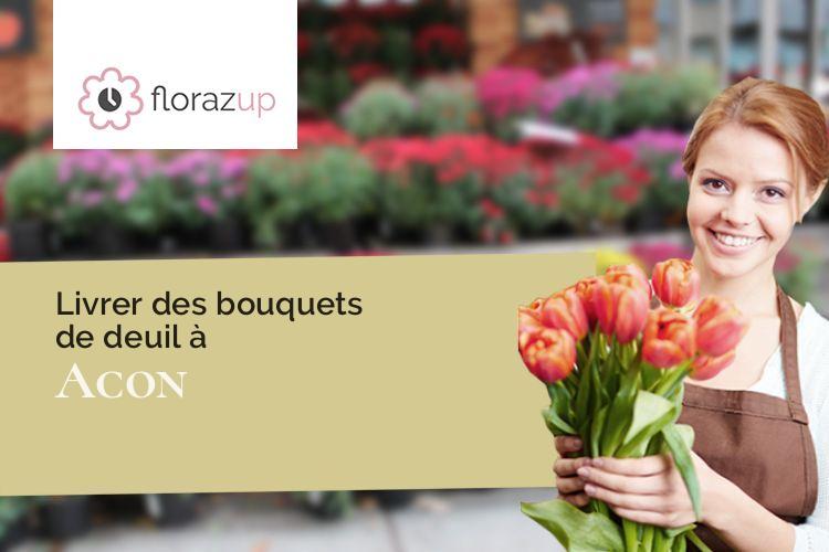 fleurs deuil pour un décès à Acon (Eure/27570)