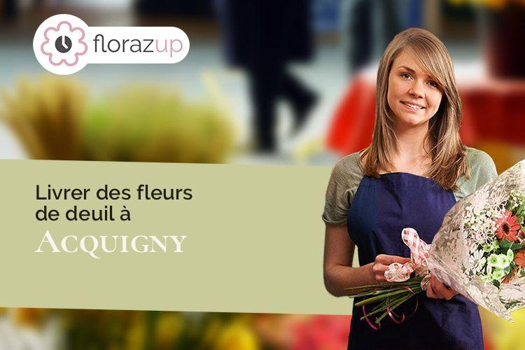 coupes de fleurs pour des obsèques à Acquigny (Eure/27400)