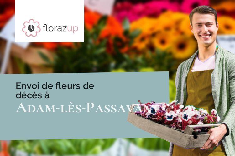couronnes florales pour un enterrement à Adam-lès-Passavant (Doubs/25360)