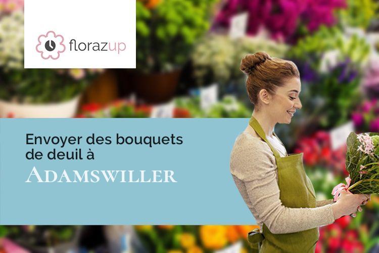 bouquets de fleurs pour des obsèques à Adamswiller (Bas-Rhin/67320)