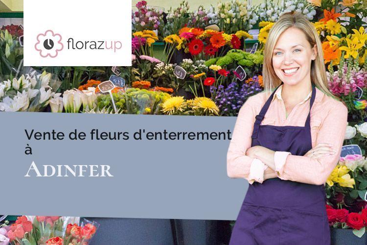 couronnes florales pour un décès à Adinfer (Pas-de-Calais/62116)