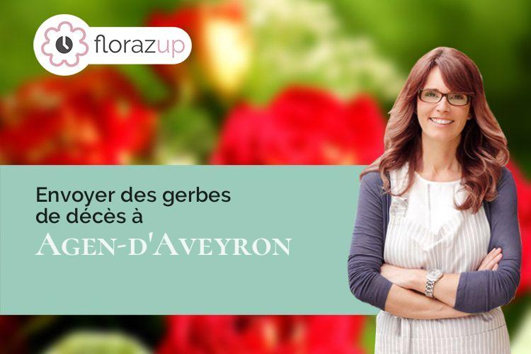 coupes de fleurs pour un enterrement à Agen-d'Aveyron (Aveyron/12630)