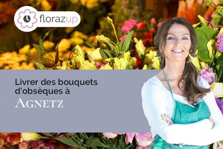 compositions de fleurs pour des obsèques à Agnetz (Oise/60600)