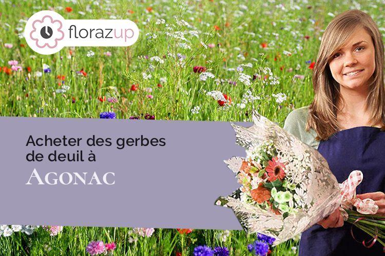compositions de fleurs pour des obsèques à Agonac (Dordogne/24460)