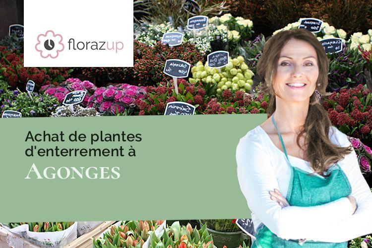 créations florales pour un deuil à Agonges (Allier/03210)