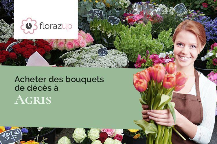 couronnes de fleurs pour une crémation à Agris (Charente/16110)