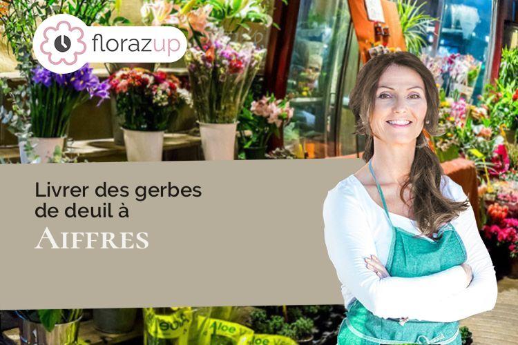 couronnes florales pour un enterrement à Aiffres (Deux-Sèvres/79230)