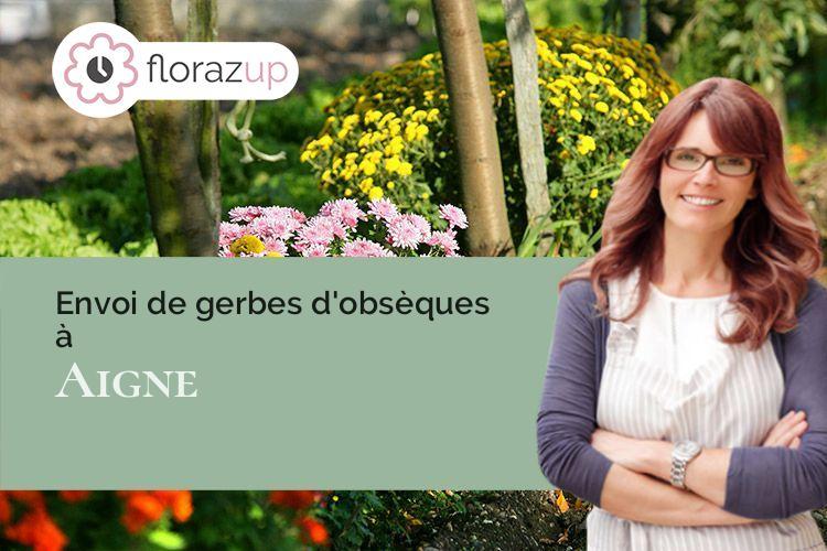 bouquets de fleurs pour une crémation à Aigne (Sarthe/72650)