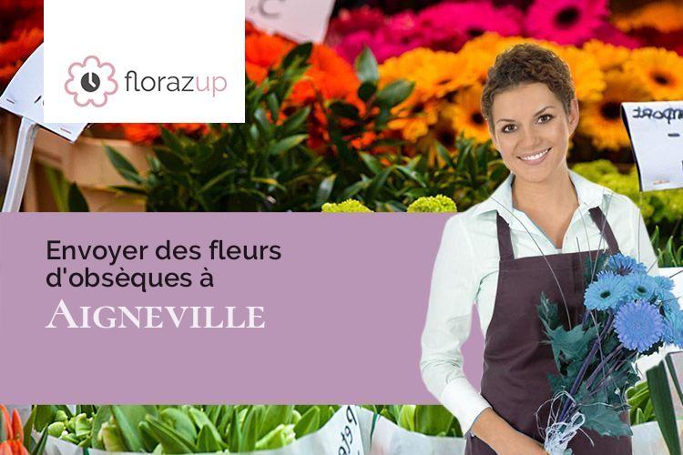 coupes de fleurs pour des obsèques à Aigneville (Somme/80210)