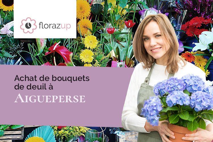 compositions de fleurs pour un décès à Aigueperse (Rhône/69790)