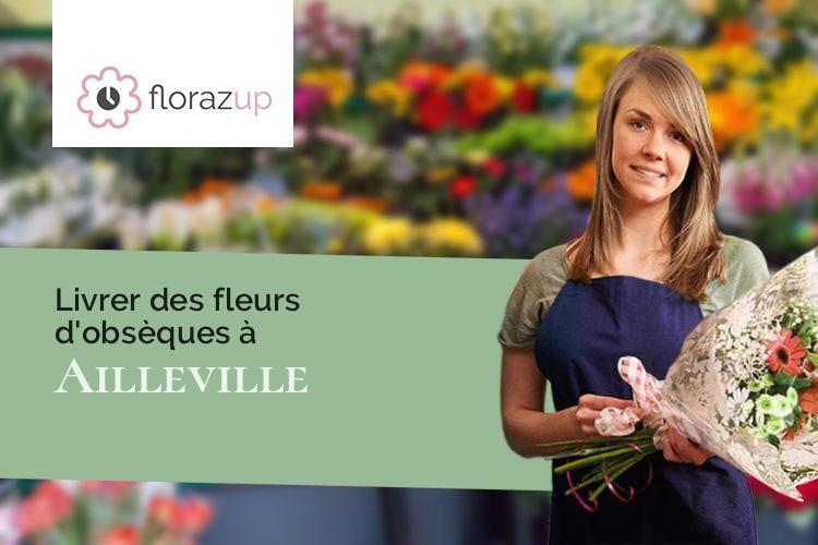 compositions florales pour des obsèques à Ailleville (Aube/10200)
