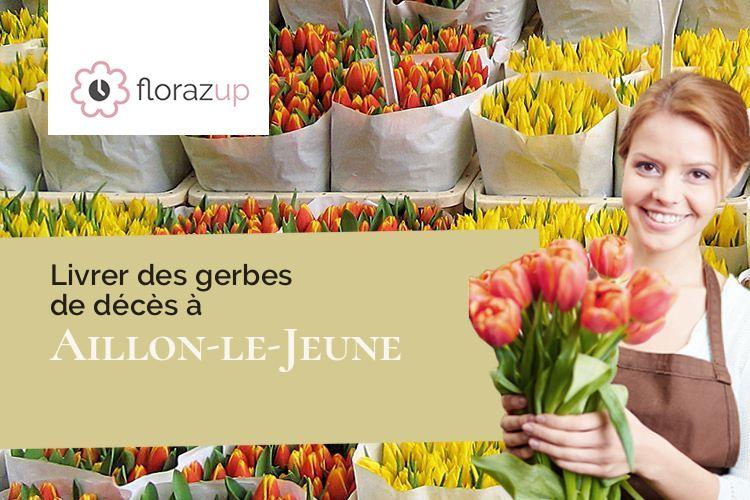 compositions florales pour un enterrement à Aillon-le-Jeune (Savoie/73340)