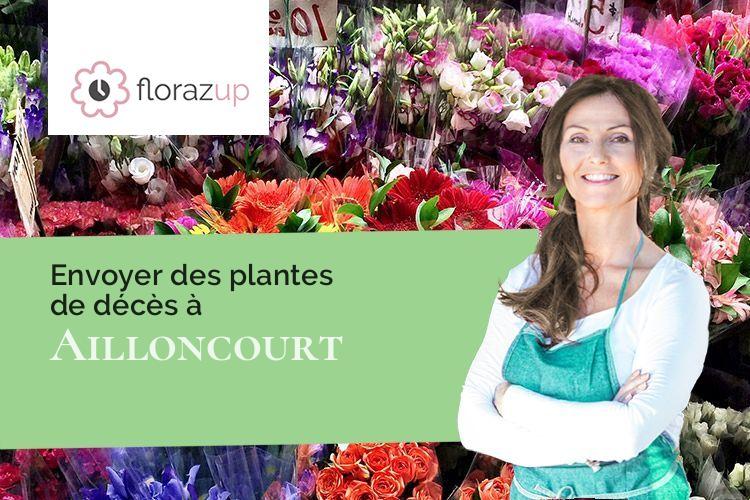 couronnes florales pour un enterrement à Ailloncourt (Haute-Saône/70300)