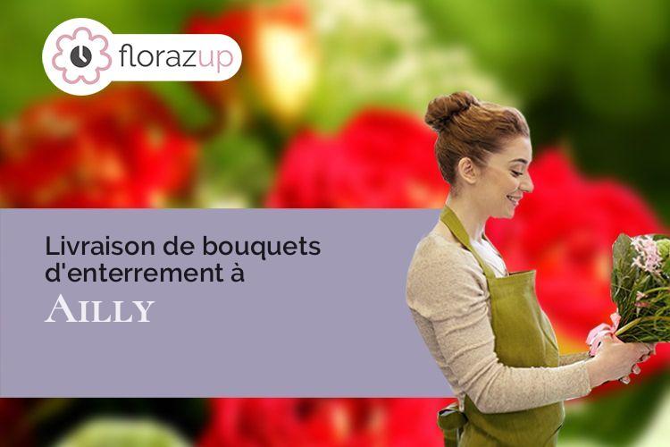 créations de fleurs pour un décès à Ailly (Eure/27600)