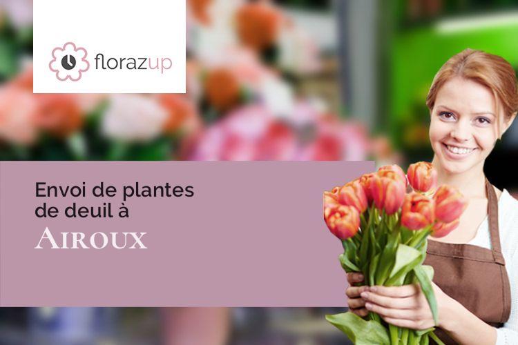 couronnes de fleurs pour des funérailles à Airoux (Aude/11320)