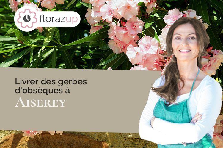 fleurs deuil pour un enterrement à Aiserey (Côte-d'Or/21110)