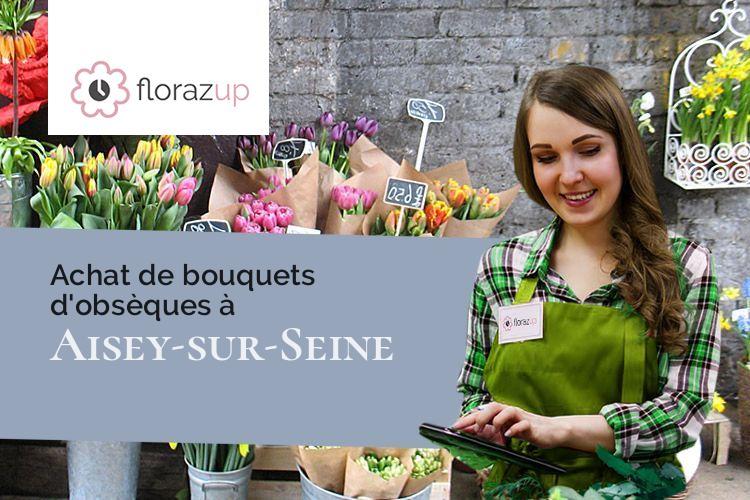 coeurs de fleurs pour un deuil à Aisey-sur-Seine (Côte-d'Or/21400)
