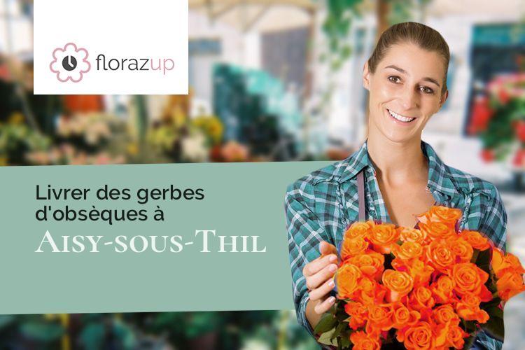 fleurs deuil pour un enterrement à Aisy-sous-Thil (Côte-d'Or/21390)