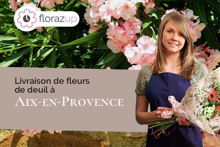 créations florales pour un enterrement à Aix-en-Provence (Bouches-du-Rhône/13080)