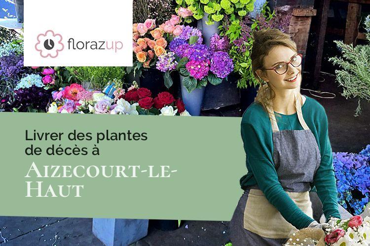 coeurs de fleurs pour un enterrement à Aizecourt-le-Haut (Somme/80200)