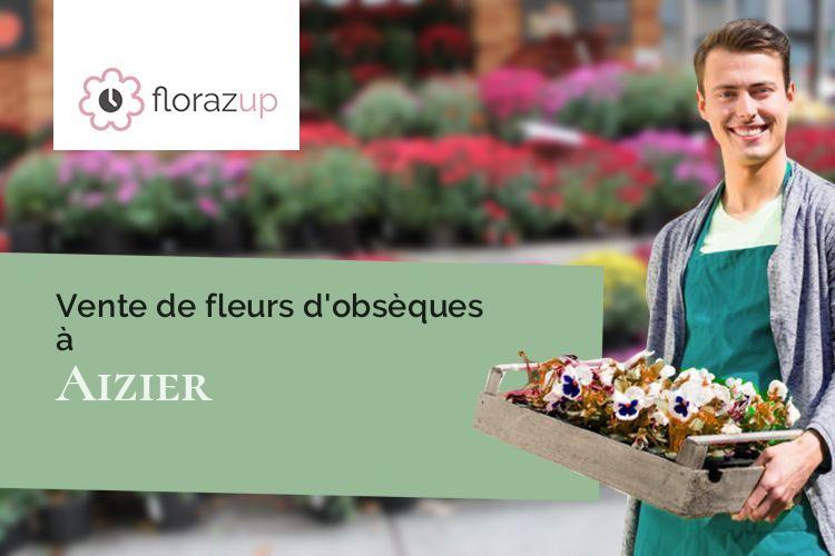 créations de fleurs pour des obsèques à Aizier (Eure/27500)