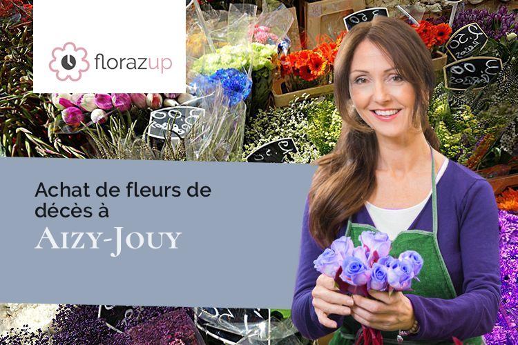 bouquets de fleurs pour des funérailles à Aizy-Jouy (Aisne/02370)