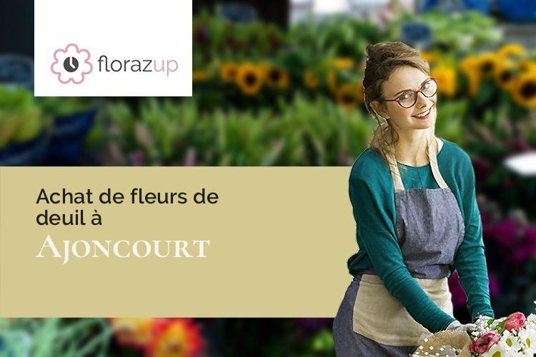 coeurs de fleurs pour un décès à Ajoncourt (Moselle/57590)