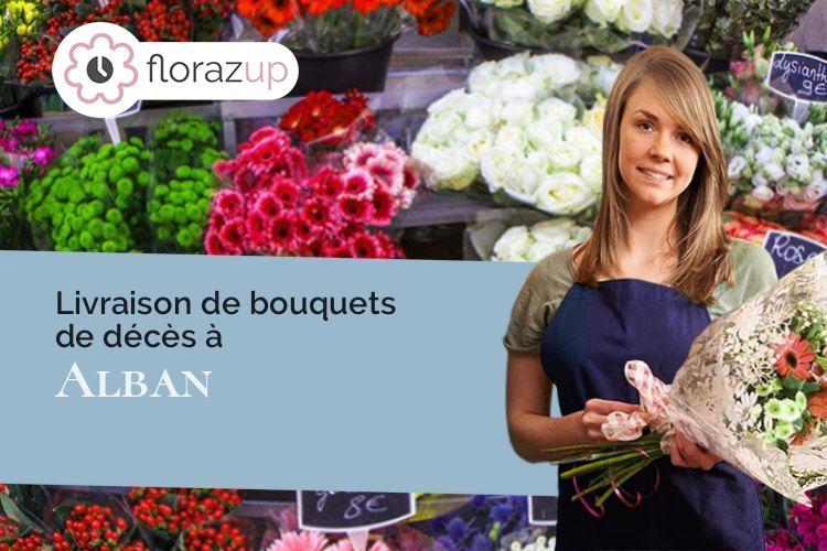 créations florales pour des funérailles à Alban (Tarn/81250)