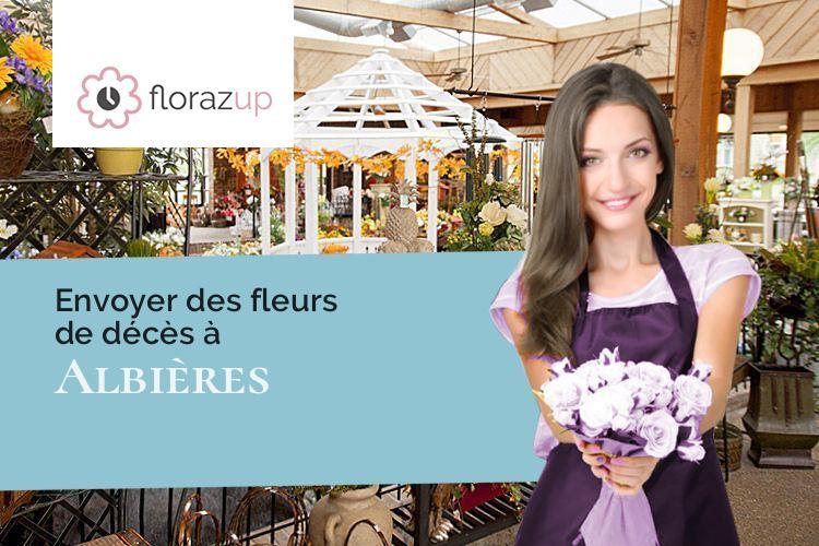 créations florales pour des obsèques à Albières (Aude/11330)