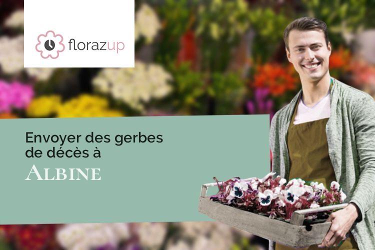 couronnes de fleurs pour une crémation à Albine (Tarn/81240)