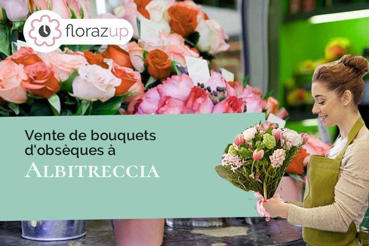 compositions florales pour un deuil à Albitreccia (Corse/20128)