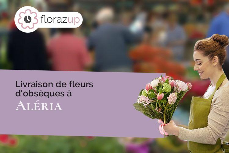 coeur de fleurs pour un décès à Aléria (Corse/20270)