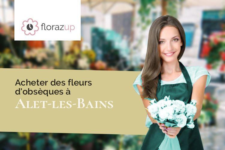 créations de fleurs pour un deuil à Alet-les-Bains (Aude/11580)