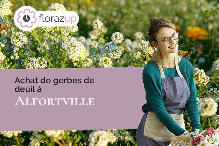 fleurs deuil pour une crémation à Alfortville (Val-de-Marne/94140)