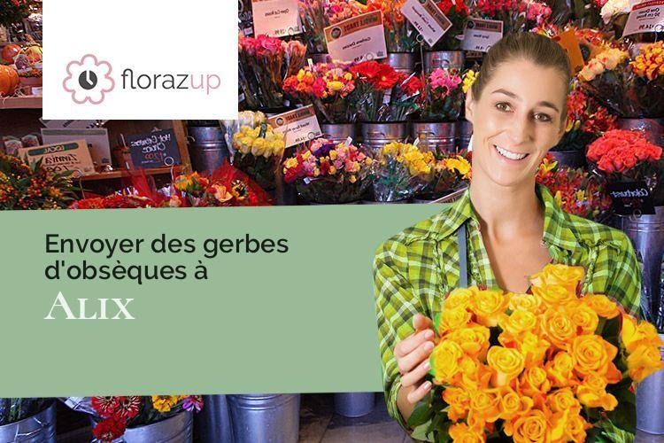 créations de fleurs pour des funérailles à Alix (Rhône/69380)