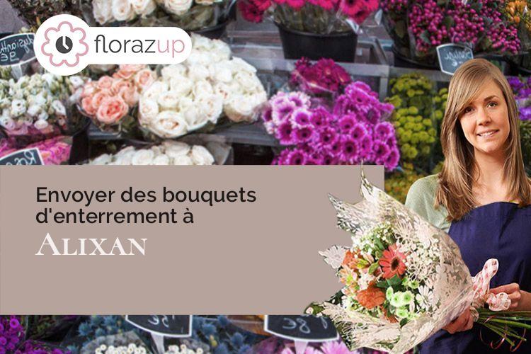 gerbes de fleurs pour un décès à Alixan (Drôme/26300)