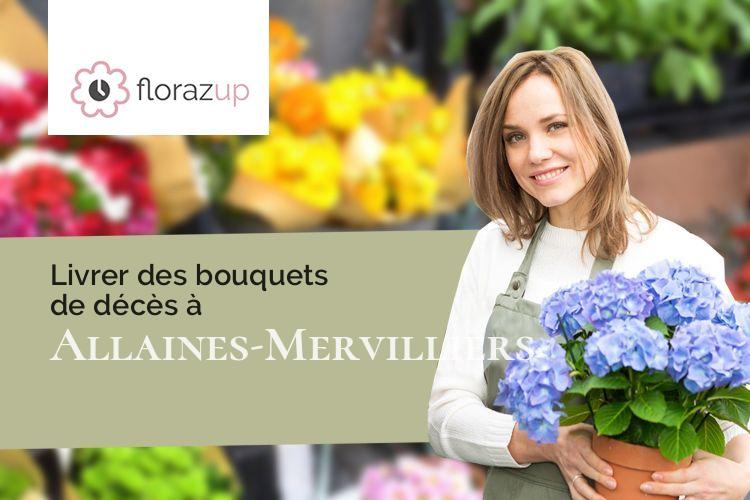 couronnes de fleurs pour un deuil à Allaines-Mervilliers (Eure-et-Loir/28310)