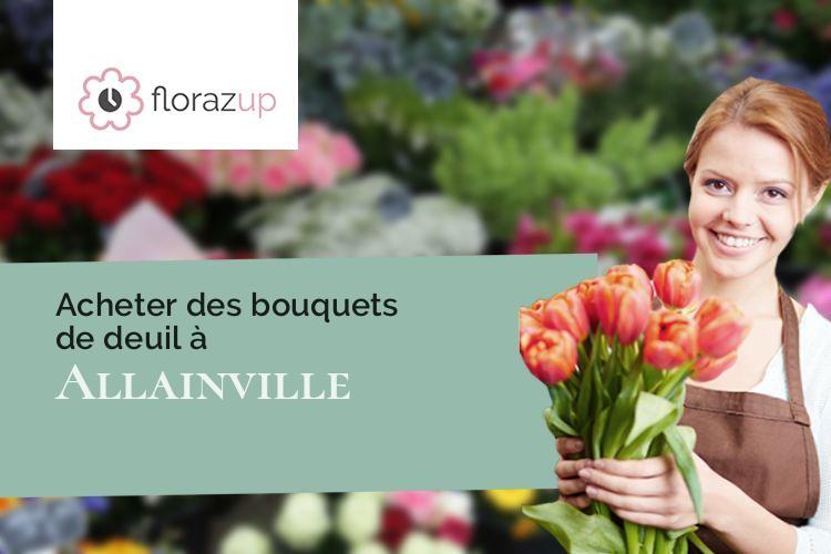 créations florales pour un enterrement à Allainville (Eure-et-Loir/28500)