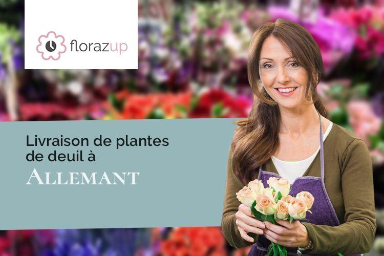 couronnes florales pour des obsèques à Allemant (Marne/51120)