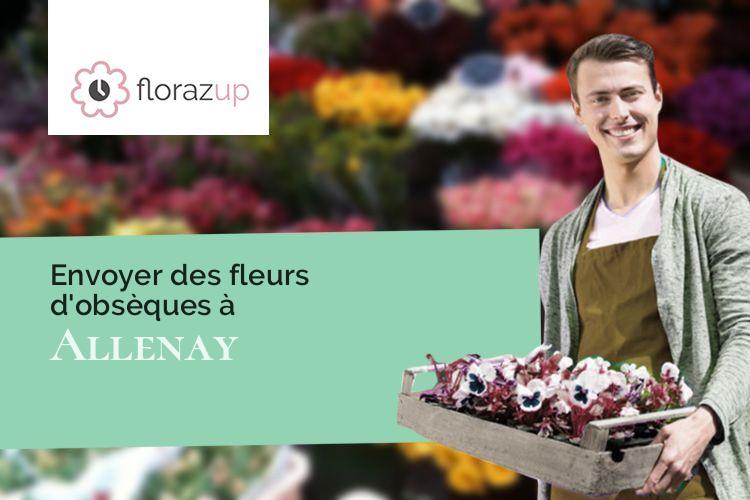 coeurs de fleurs pour une crémation à Allenay (Somme/80530)