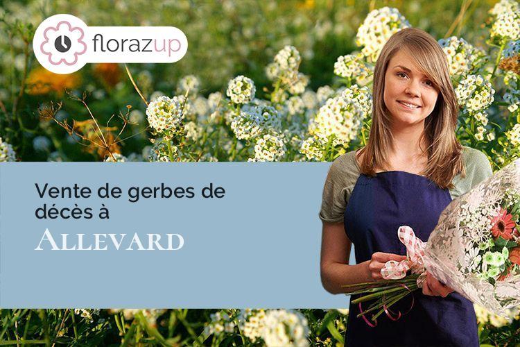 compositions de fleurs pour des funérailles à Allevard (Isère/38580)